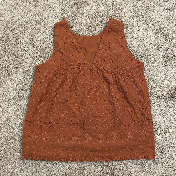 Loft (XS) Autumn Orange Blouse - Picture 2 of 4